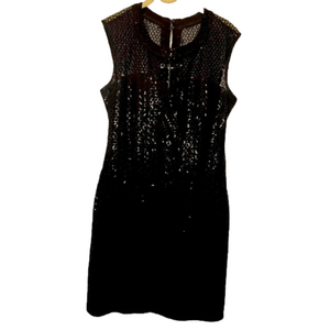 - Express size small black sequin dress